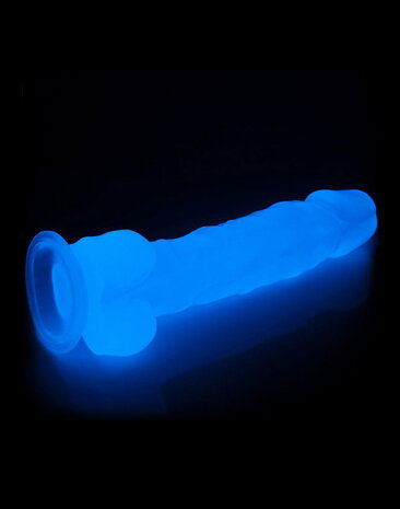 LoveToy Lumino Play Dildo - Realistische dildo 21,5 cm Ø4,5 cm + Lichtgevend in het donker