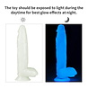 LoveToy Lumino Play Dildo - Realistische dildo 26 cm Ø5 cm + Lichtgevend in het donker