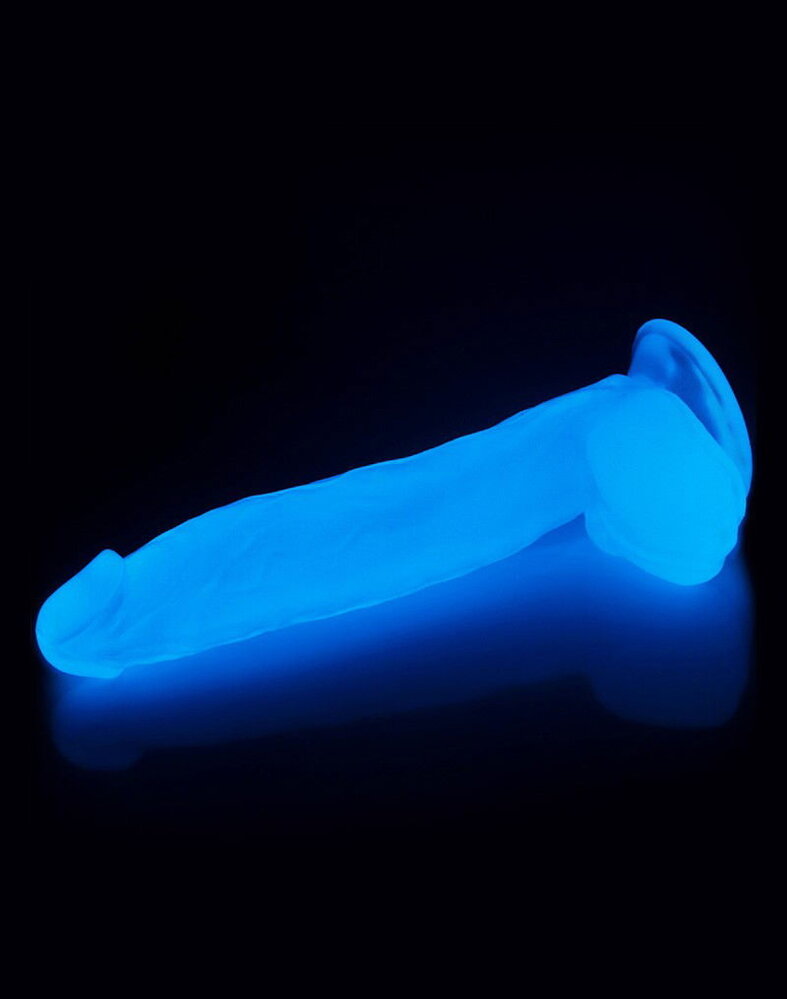 LoveToy Lumino Play Dildo - Realistischer Dildo 26 cm Ø5 cm + Glow in the Dark