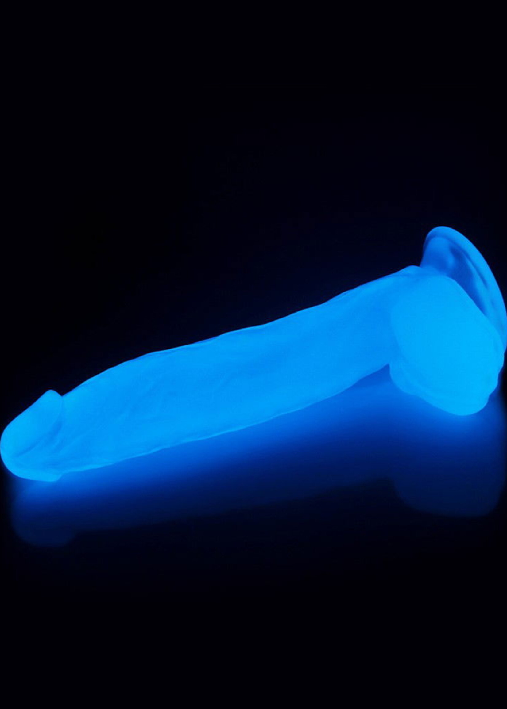 LoveToy Lumino Play Dildo - Realistischer Dildo 26 cm Ø5 cm + Glow in the Dark