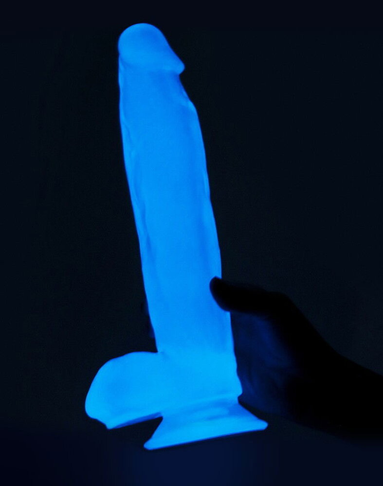 LoveToy Lumino Play Dildo - Realistische dildo 26 cm Ø5 cm + Lichtgevend in het donker