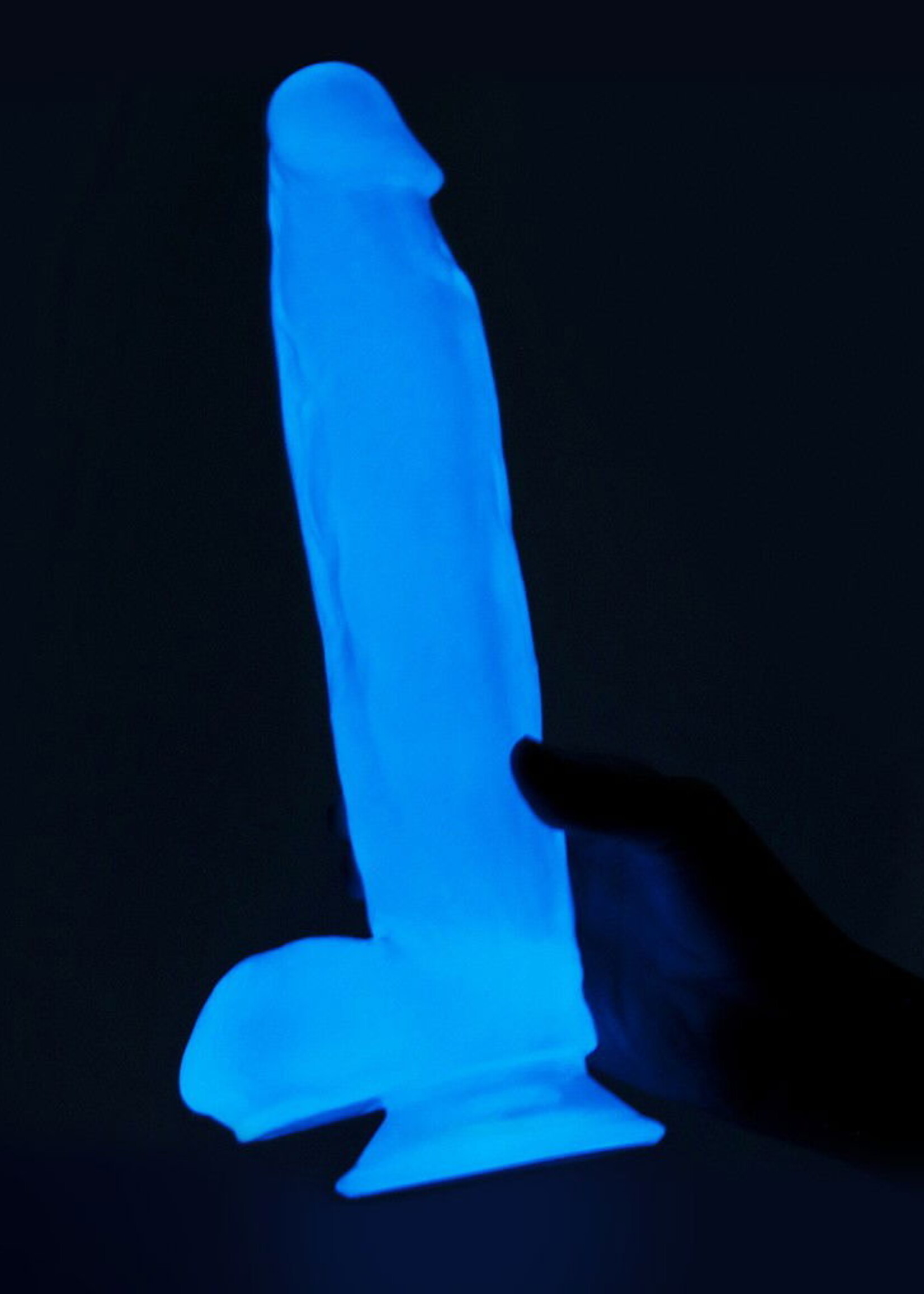 LoveToy Lumino Play Dildo - Realistischer Dildo 26 cm Ø5 cm + Glow in the Dark