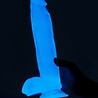 LoveToy Lumino Play Dildo - Realistische dildo 26 cm Ø5 cm + Lichtgevend in het donker