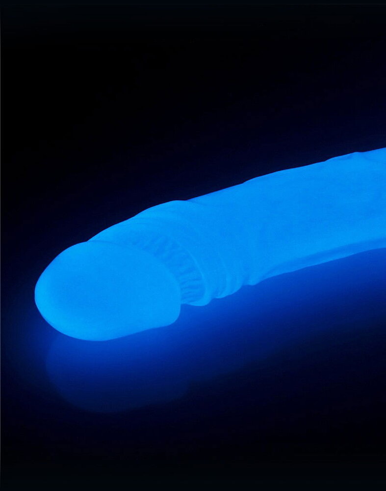 LoveToy Lumino Play Doppeldildo - Doppeldildo 37 cm Ø3-3,8 cm + Glow in the Dark