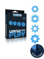 LoveToy Lumino Play Cock Ring Set van 4 - Glow in the Dark