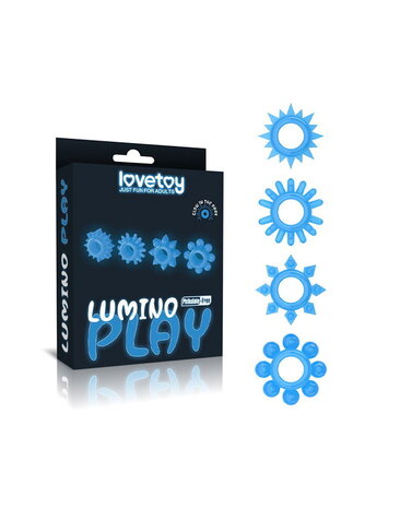 LoveToy Lumino Play Cockring Set - Lichtgevend in het donker LoveToy Lumino Play Cockring Set - Lichtgevend in het donker