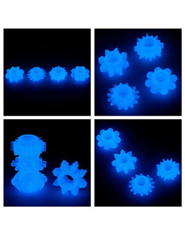 LoveToy Lumino Play Cockring Set - Lichtgevend in het donker LoveToy Lumino Play Cockring Set - Lichtgevend in het donker