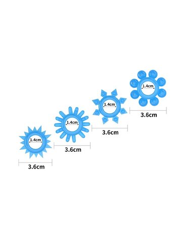 LoveToy Lumino Play Cockring Set - Lichtgevend in het donker LoveToy Lumino Play Cockring Set - Lichtgevend in het donker