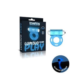 LoveToy Lumino Play Cock Ring Vibrator - Glow in the Dark