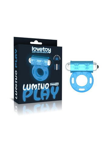 LoveToy Lumino Play Cockring-Vibrator - Ø3,9 cm + Glow in the Dark