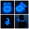 LoveToy Lumino Play Cockring-Vibrator - Ø3,9 cm + Glow in the Dark