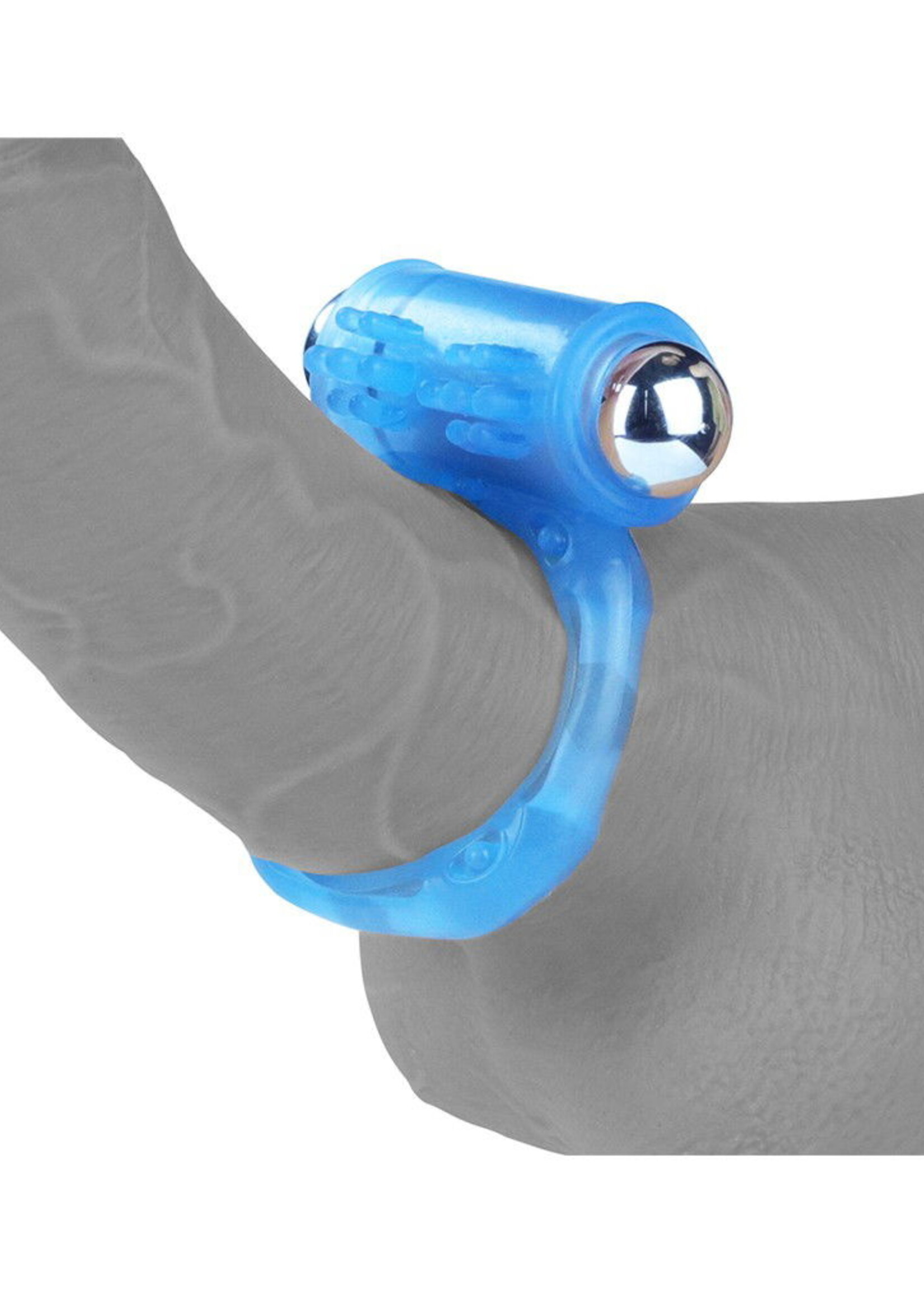 LoveToy Lumino Play Cockring-Vibrator - Ø3,9 cm + Glow in the Dark