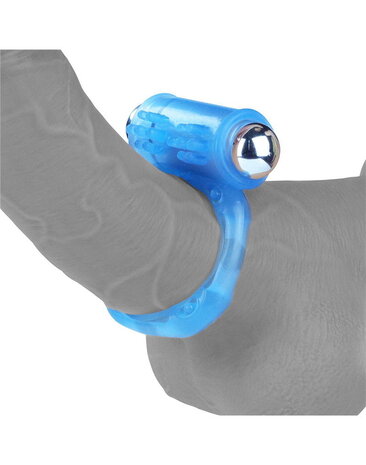 LoveToy Lumino Play Cockring-Vibrator - Ø3,9 cm + Glow in the Dark