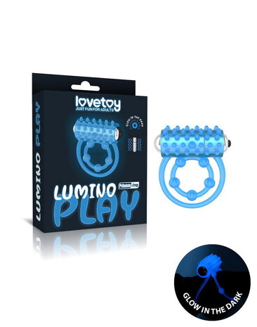 LoveToy Lumino Play Penisring-Vibrator - Ø2,5-5 cm + Glow in the Dark