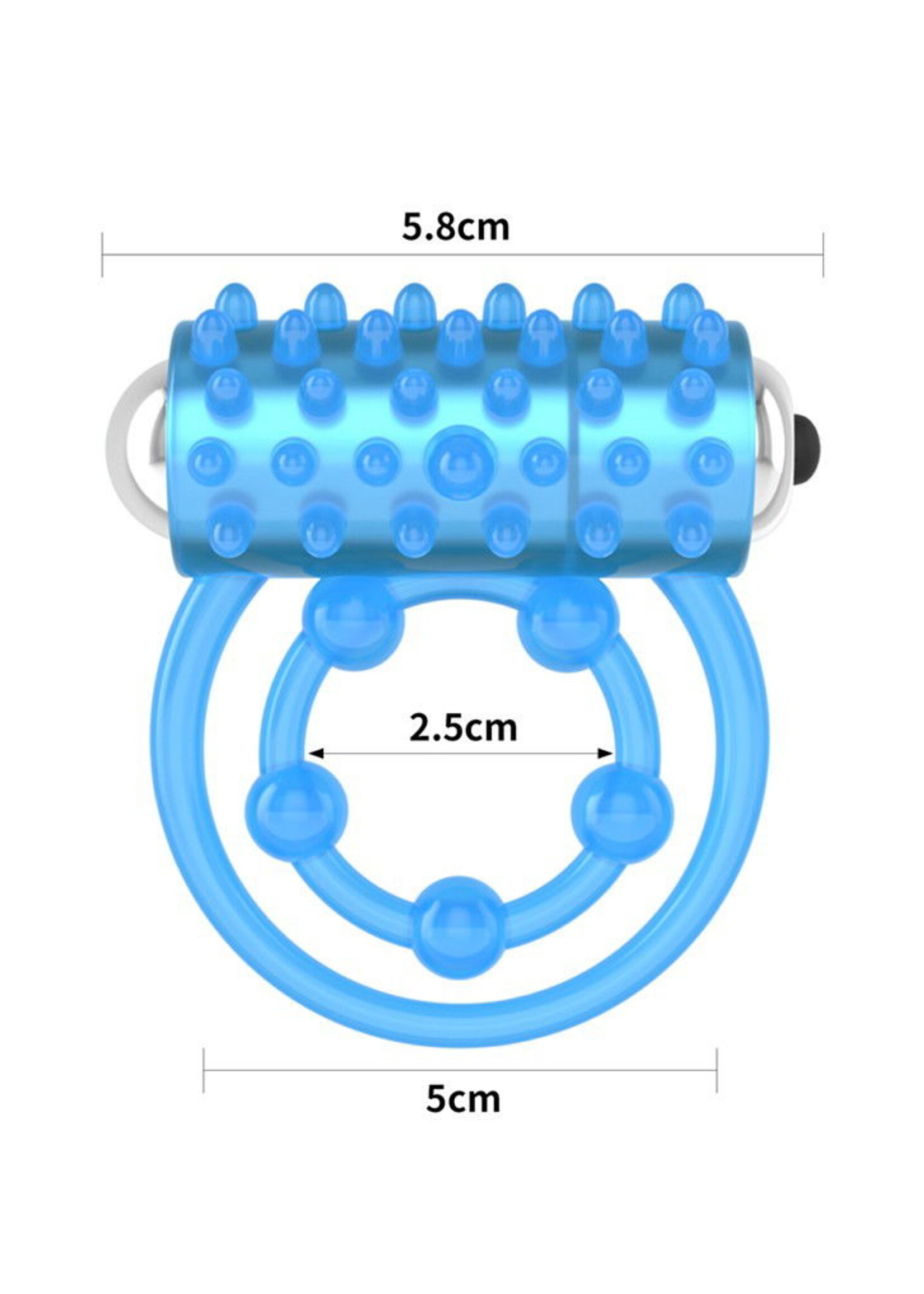 LoveToy Lumino Play Penisring-Vibrator - Ø2,5-5 cm + Glow in the Dark