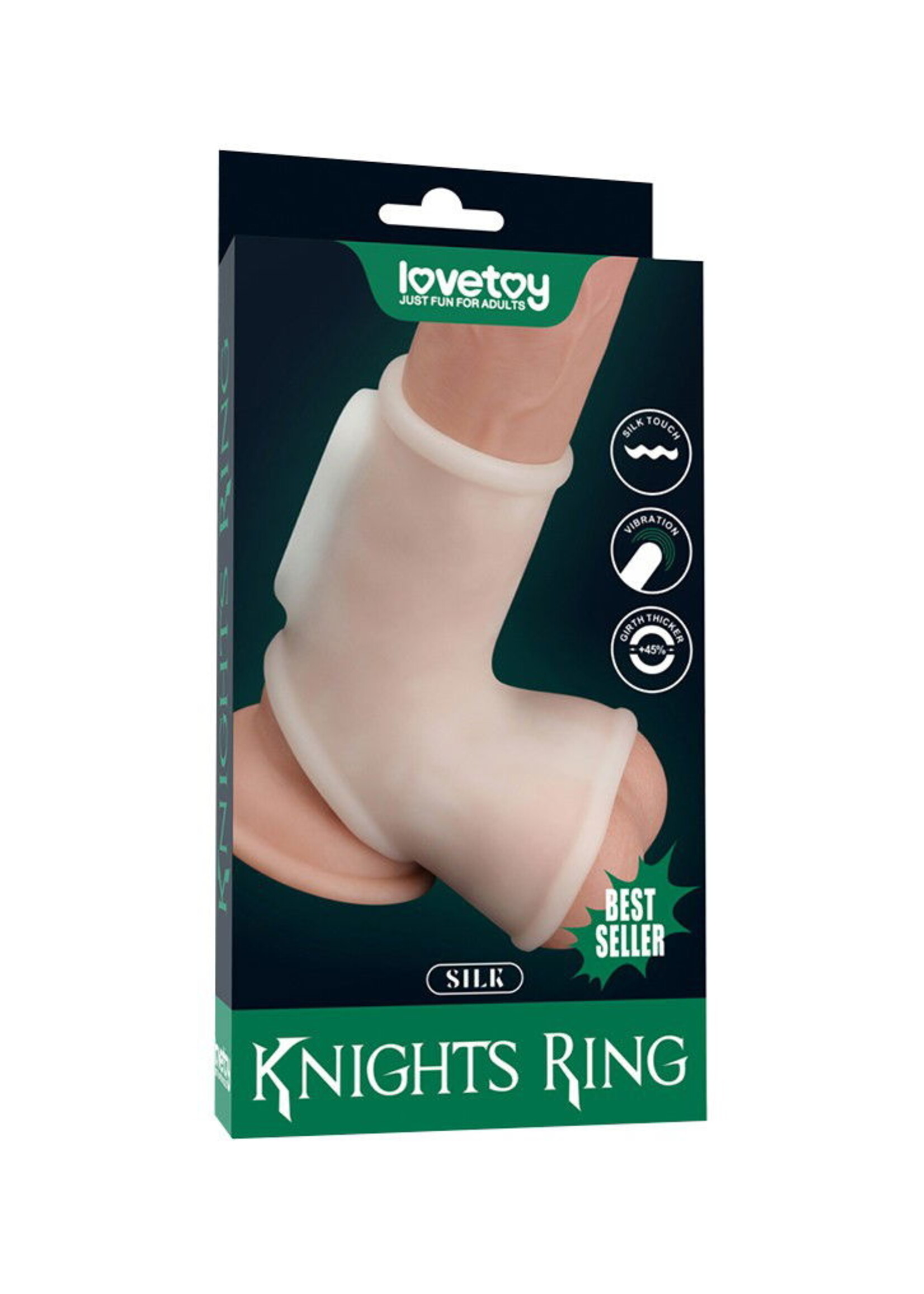 LoveToy Silk Knight Ring - Penisring met vibratie