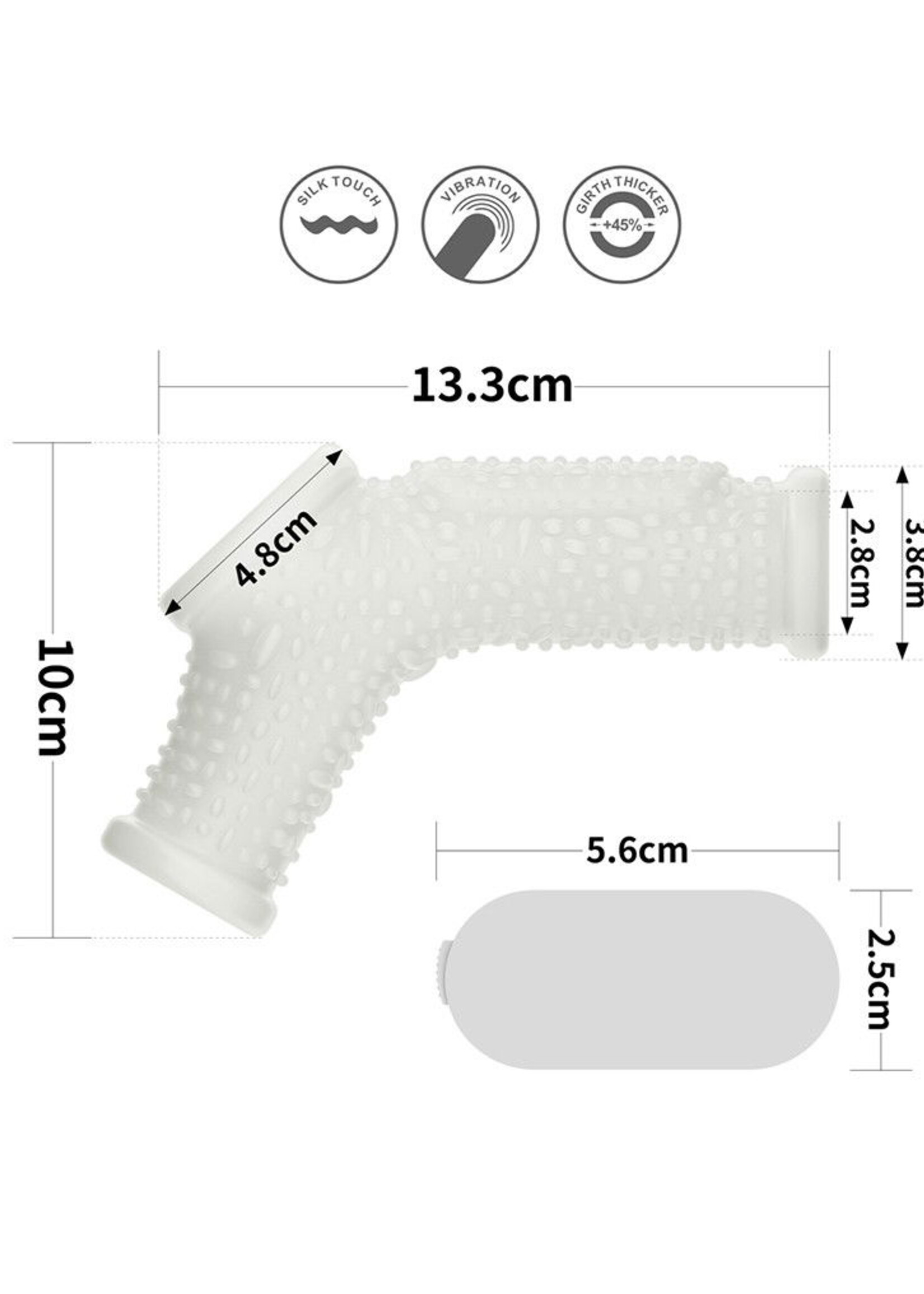 LoveToy Drip Knights Ring - penisring met vibratie Ø3,8-4,8 cm