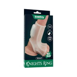 LoveToy Ridge Knights Ring - Vibrerende Penis Sleeve - Wit