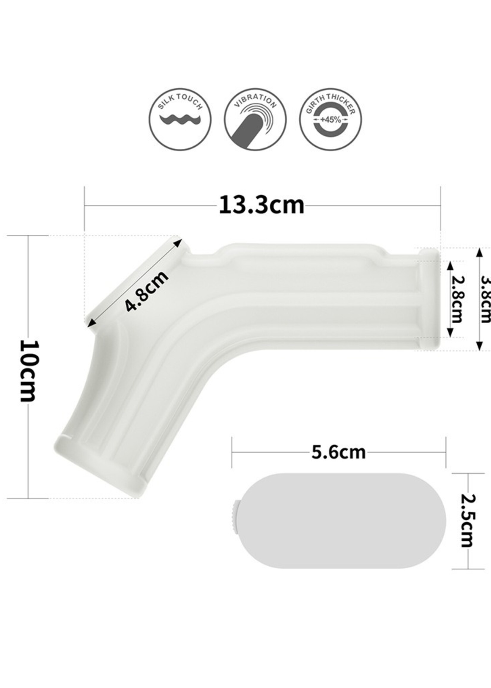 LoveToy Ridge Knights Ring - Penisring mit Vibration Ø3,8-4,8 cm