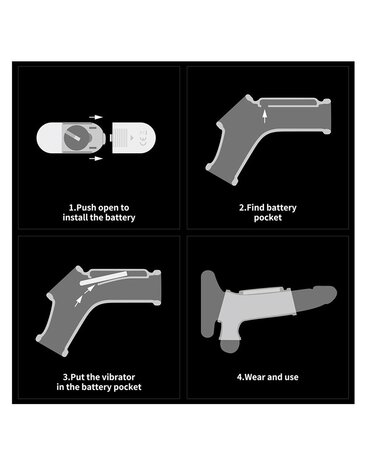 LoveToy LoveToy - Ridge Knights Ring - Vibrierende Penishülle - Weiß