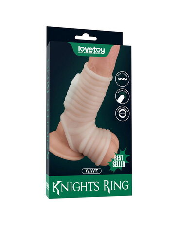 LoveToy Wave Knight Ring - Penisring met vibratie Ø3,8-4,8 cm