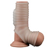 LoveToy LoveToy - Wave Knights Ring - Vibrating Penis Sleeve - White LoveToy LoveToy - Wave Knights Ring - Vibrating Penis Sleeve - White