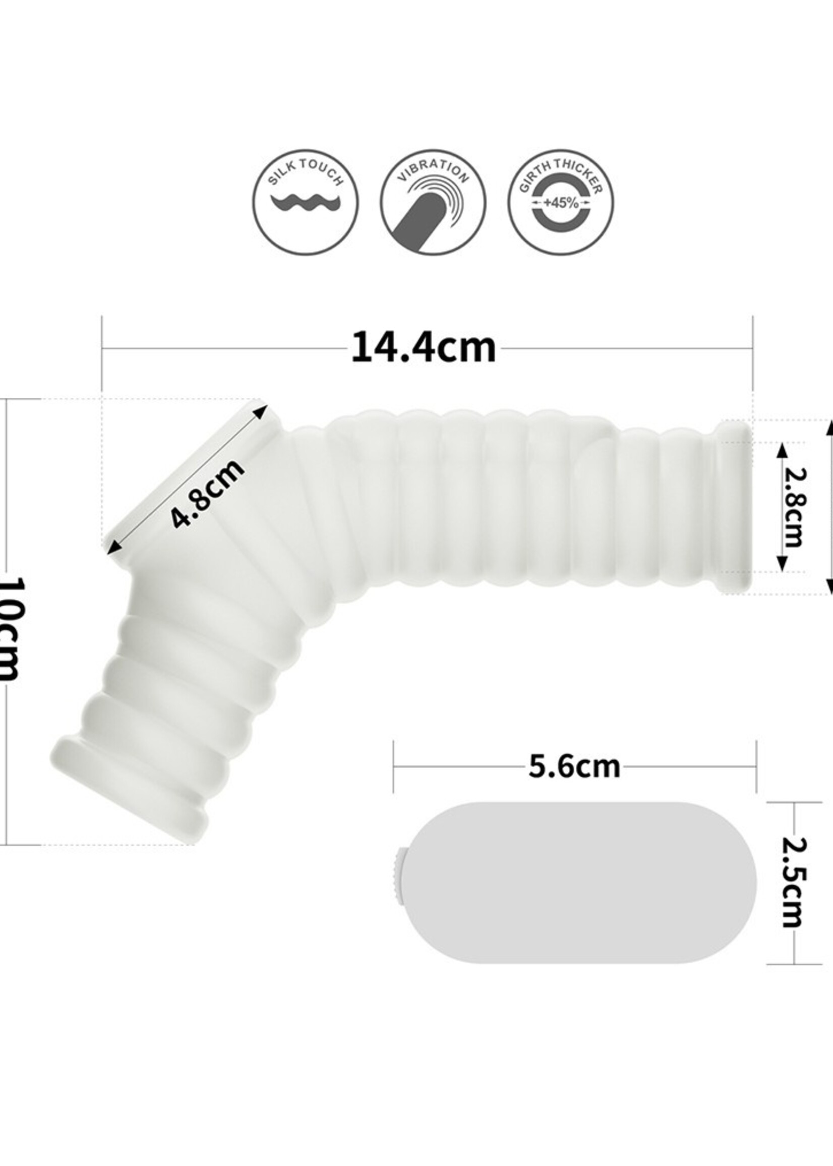LoveToy Wellenritter-Ring - Penisring mit Vibration Ø3,8-4,8 cm