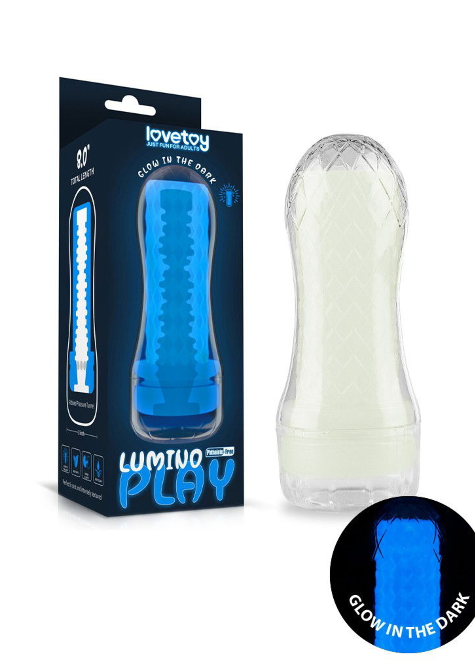LoveToy Masturbateur Lumino Play 2 - Brille dans le noir