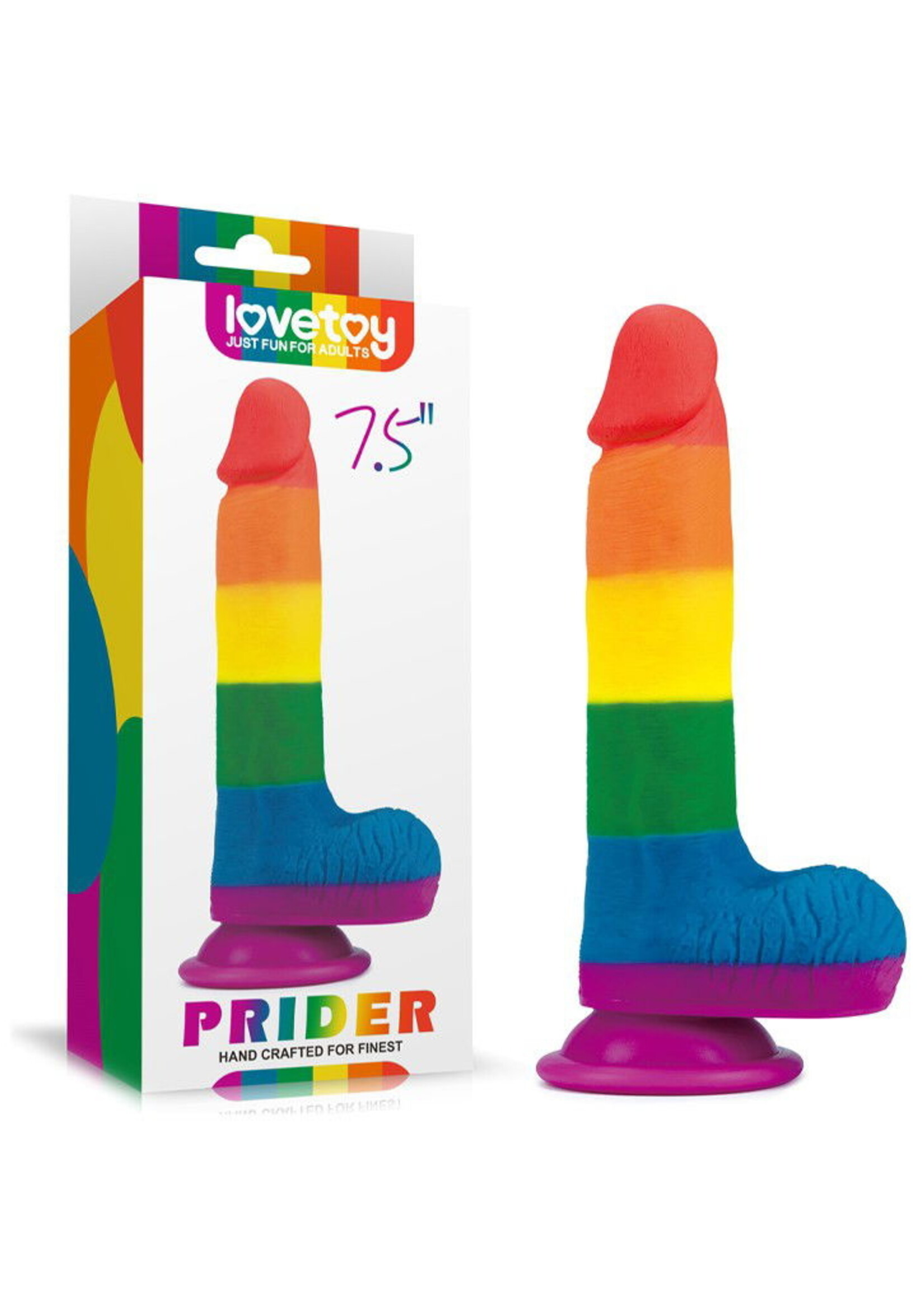 LoveToy Prider Dildo - 19,5 cm Ø4 cm