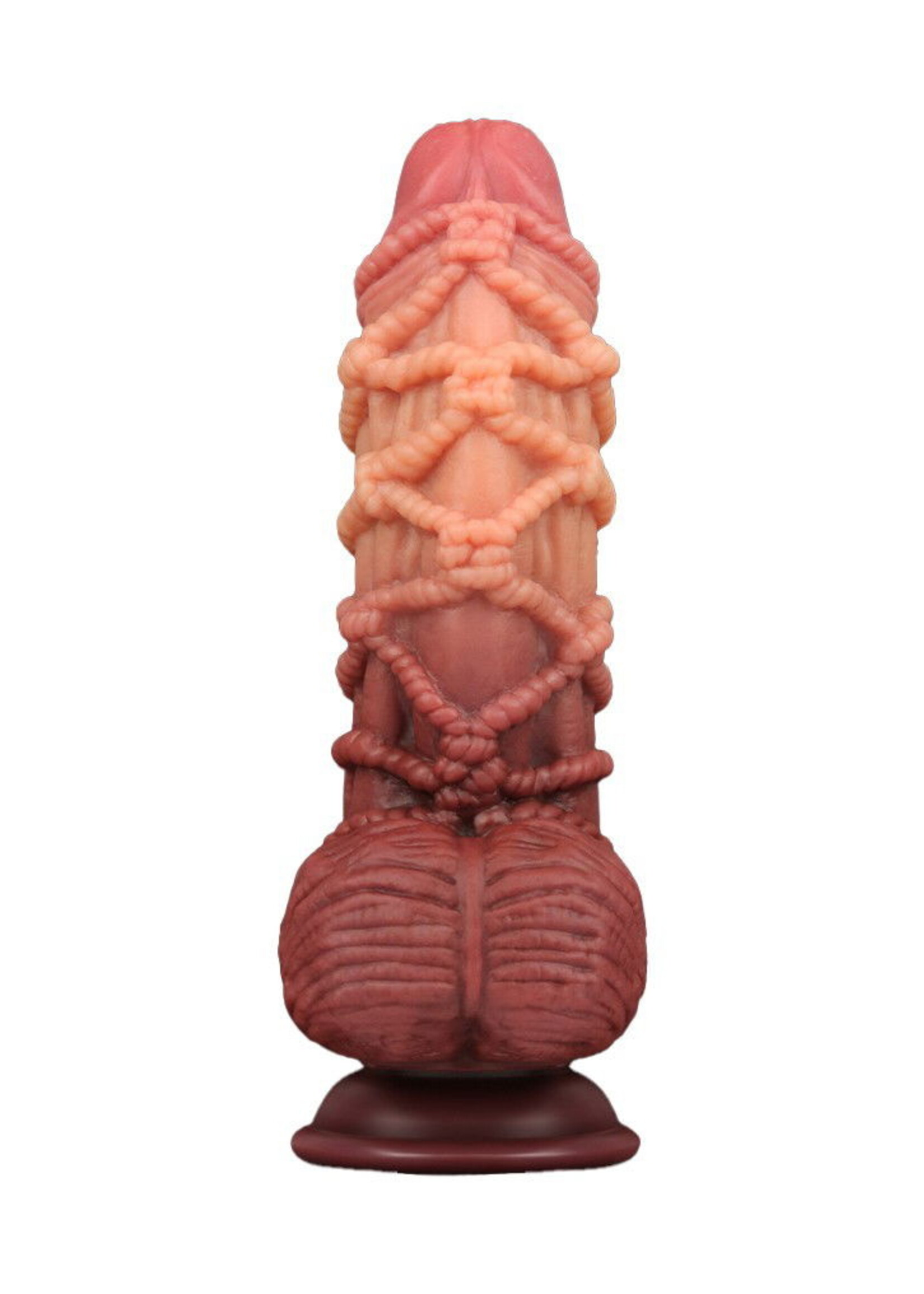 LoveToy Extremer Dildo mit Seilstruktur - XXL-Dildo 24 cm Ø7,7 cm