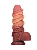 LoveToy Gode extrême avec motif corde 24 cm
