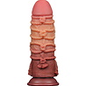 LoveToy LoveToy - Extreme Dildo with Rope Pattern 24 cm - Brown & Nude LoveToy LoveToy - Extreme Dildo with Rope Pattern 24 cm - Brown & Nude
