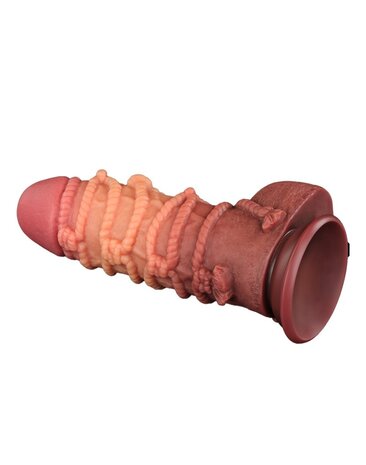 LoveToy Extreem lange dildo met touwstructuur - XXL dildo 24,5 cm Ø7,7 cm LoveToy Extreem lange dildo met touwstructuur - XXL dildo 24,5 cm Ø7,7 cm