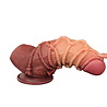 LoveToy LoveToy - Gode extrême avec motif corde 24 cm - Marron et nude LoveToy LoveToy - Gode extrême avec motif corde 24 cm - Marron et nude