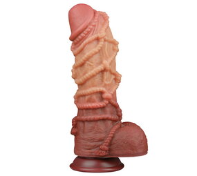 LoveToy Extreme Dildo with Rope Pattern 26.5 cm LoveToy Extreme Dildo with Rope Pattern 26.5 cm
