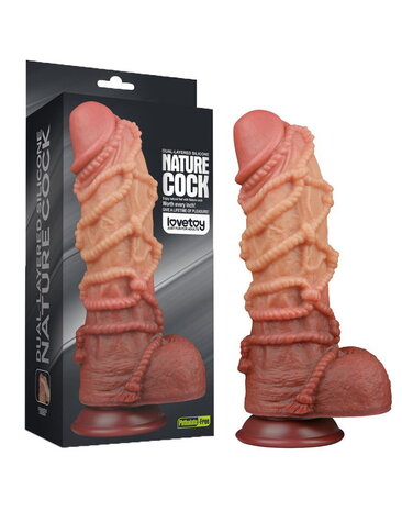LoveToy Extreem lange dildo met touwstructuur - XXL dildo 26,5 cm Ø7,7 cm LoveToy Extreem lange dildo met touwstructuur - XXL dildo 26,5 cm Ø7,7 cm