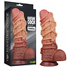 LoveToy LoveToy - Gode extrême avec motif corde 26,5 cm - Marron et nude LoveToy LoveToy - Gode extrême avec motif corde 26,5 cm - Marron et nude