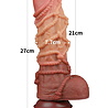 LoveToy LoveToy – Extreme Dildo mit Seilstruktur 26,5 cm – Braun & Nude LoveToy LoveToy – Extreme Dildo mit Seilstruktur 26,5 cm – Braun & Nude