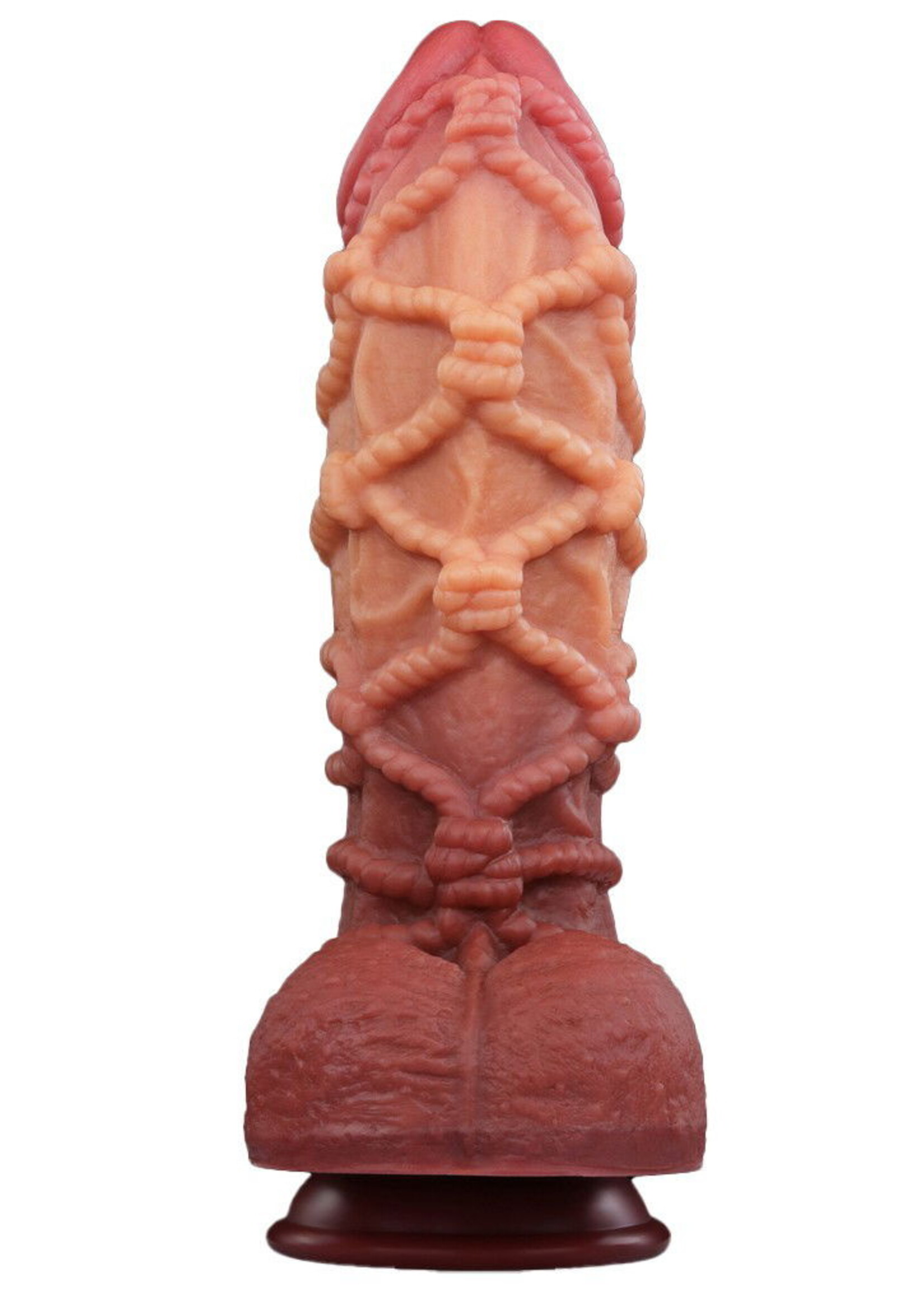 LoveToy Extreme Dildo mit Seilstruktur - XXL-Dildo 26,5 cm Ø7,7 cm