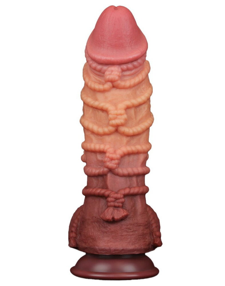 LoveToy Extreem lange dildo met touwstructuur - XXL dildo 26,5 cm Ø7,7 cm LoveToy Extreem lange dildo met touwstructuur - XXL dildo 26,5 cm Ø7,7 cm