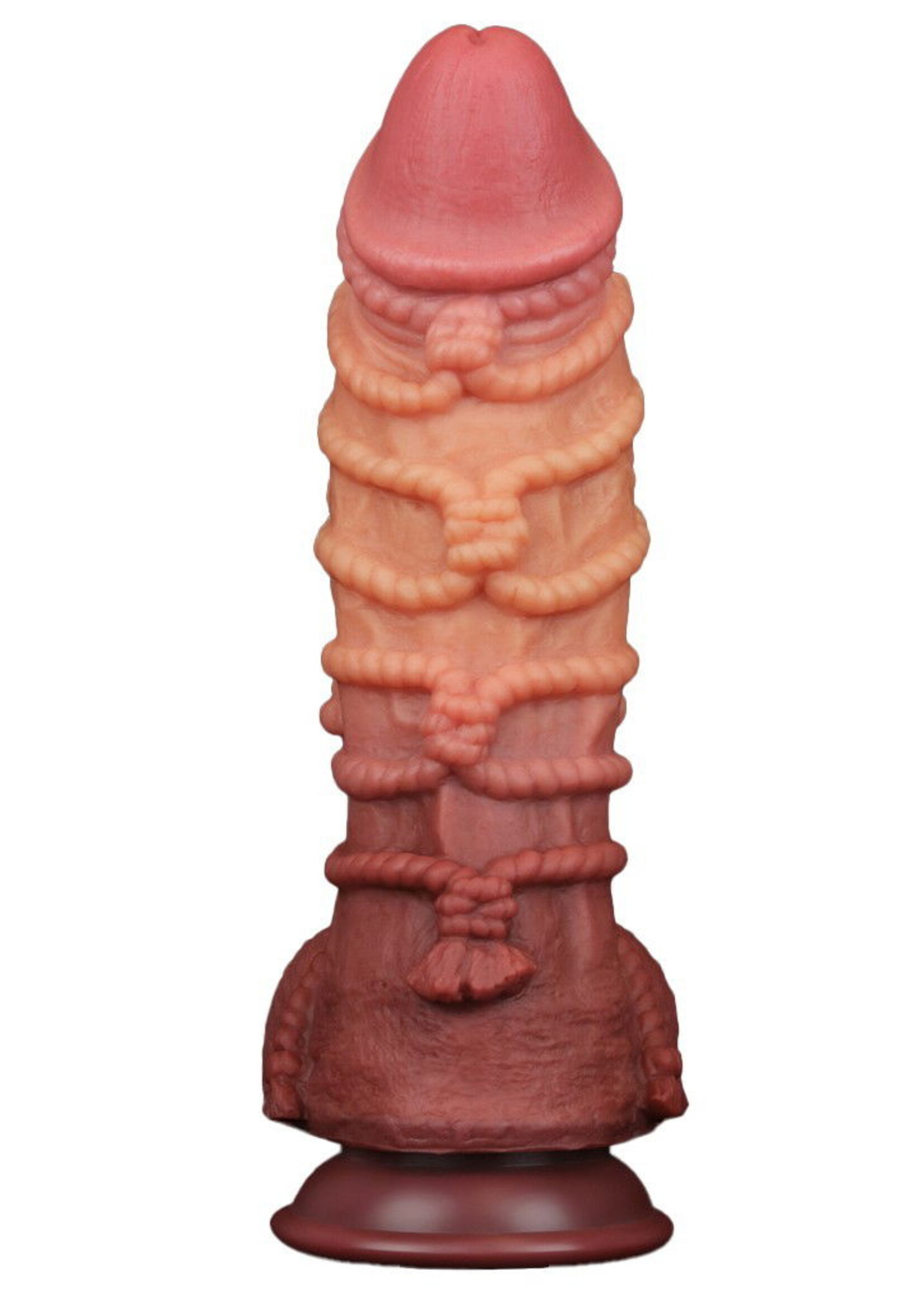 LoveToy Extreme Dildo mit Seilstruktur - XXL-Dildo 26,5 cm Ø7,7 cm