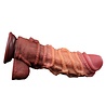 LoveToy LoveToy - Gode extrême avec motif corde 26,5 cm - Marron et nude LoveToy LoveToy - Gode extrême avec motif corde 26,5 cm - Marron et nude