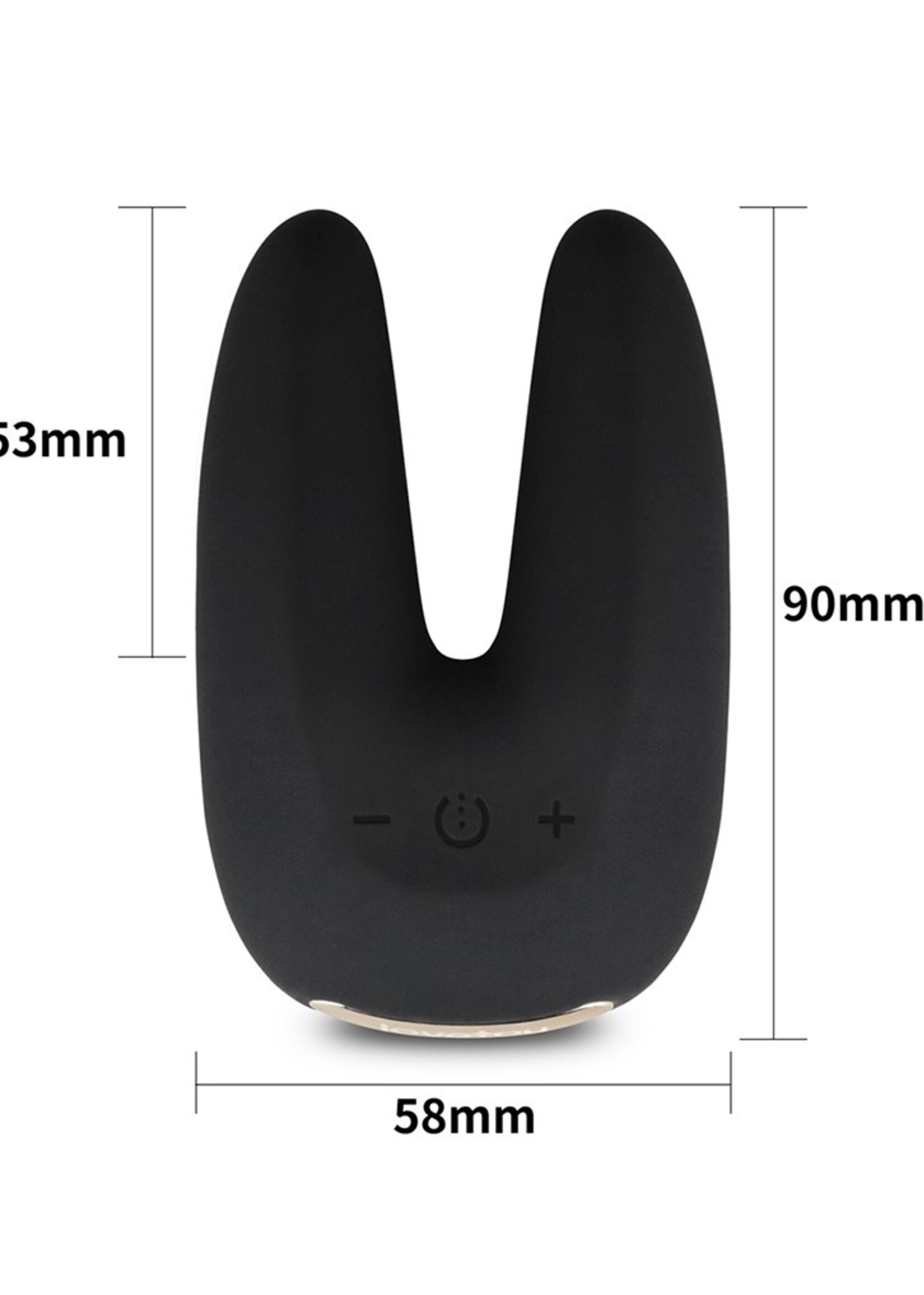 LoveToy O-Sensual Rapture Twin - Vibromasseur clitoridien ou téton - Noir