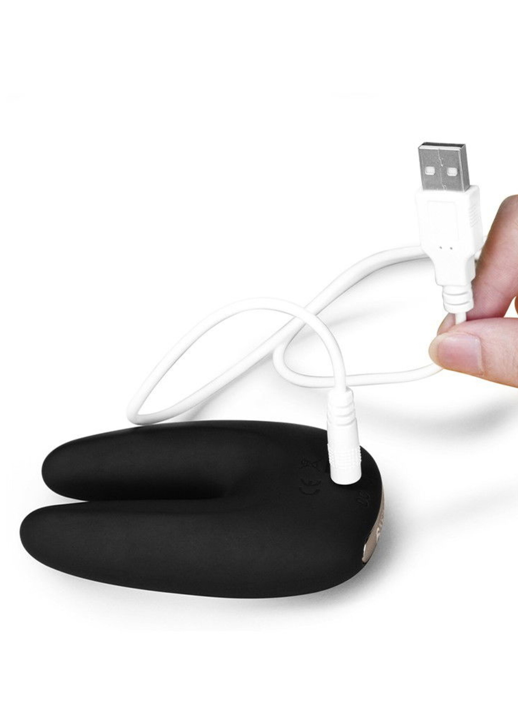 LoveToy O-Sensual Rapture Twin - Vibromasseur clitoridien ou téton - Noir