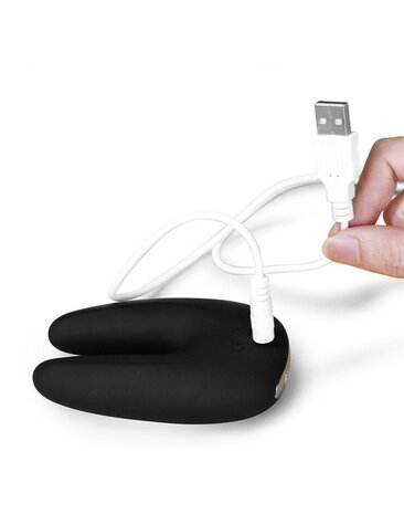 LoveToy O-Sensual Rapture Twin - Vibromasseur clitoridien ou téton - Noir