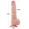 LoveToy Gode coulissant 29 cm - Nude