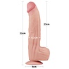 LoveToy Dildo met glijdende huid - Realistische dildo 31 cm Ø6,2 cm