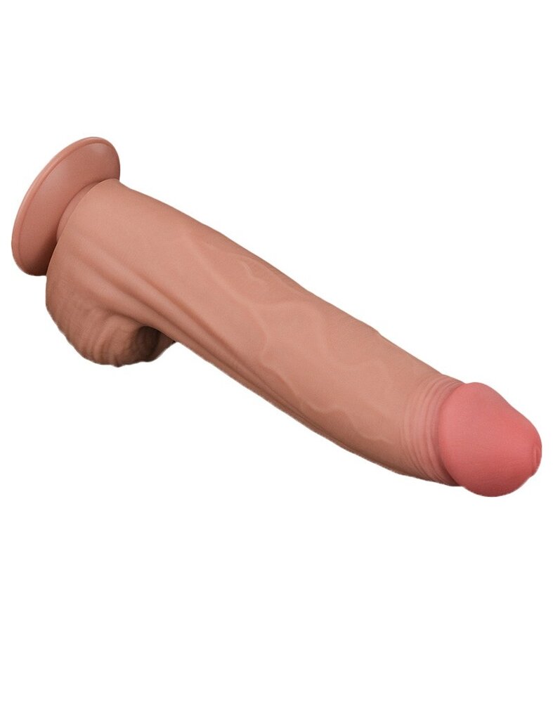 LoveToy Dildo met glijdende huid - Realistische dildo 31 cm Ø6,2 cm
