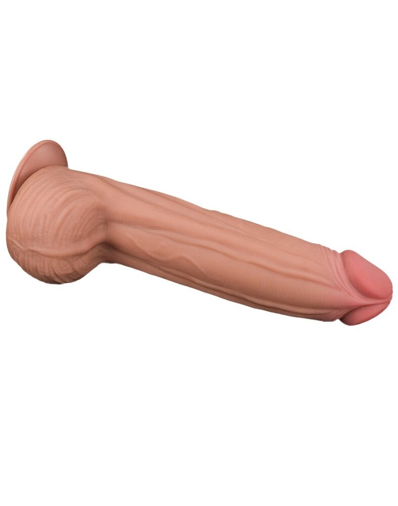 LoveToy Dildo met glijdende huid - Realistische dildo 31 cm Ø6,2 cm