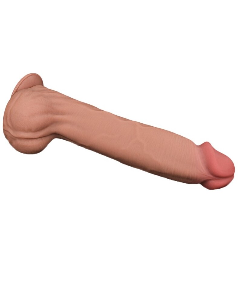 LoveToy Dildo met glijdende huid - Realistische dildo 36 cm Ø6,6 cm